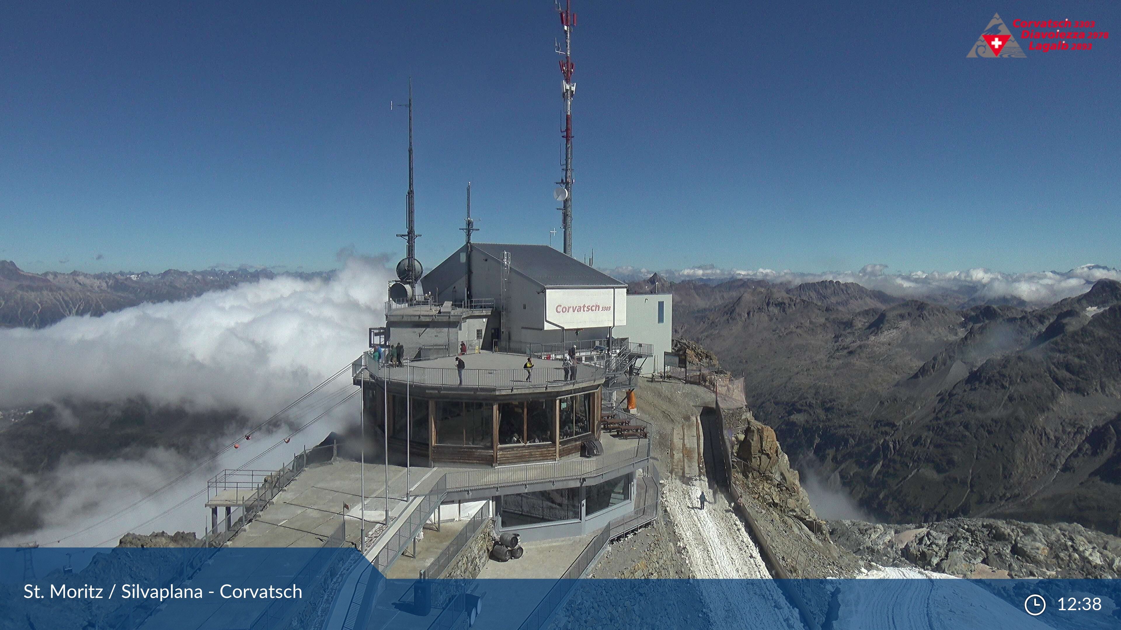 Silvaplana: Corvatsch - Corvatsch, Bergstation Corvatsch 3303