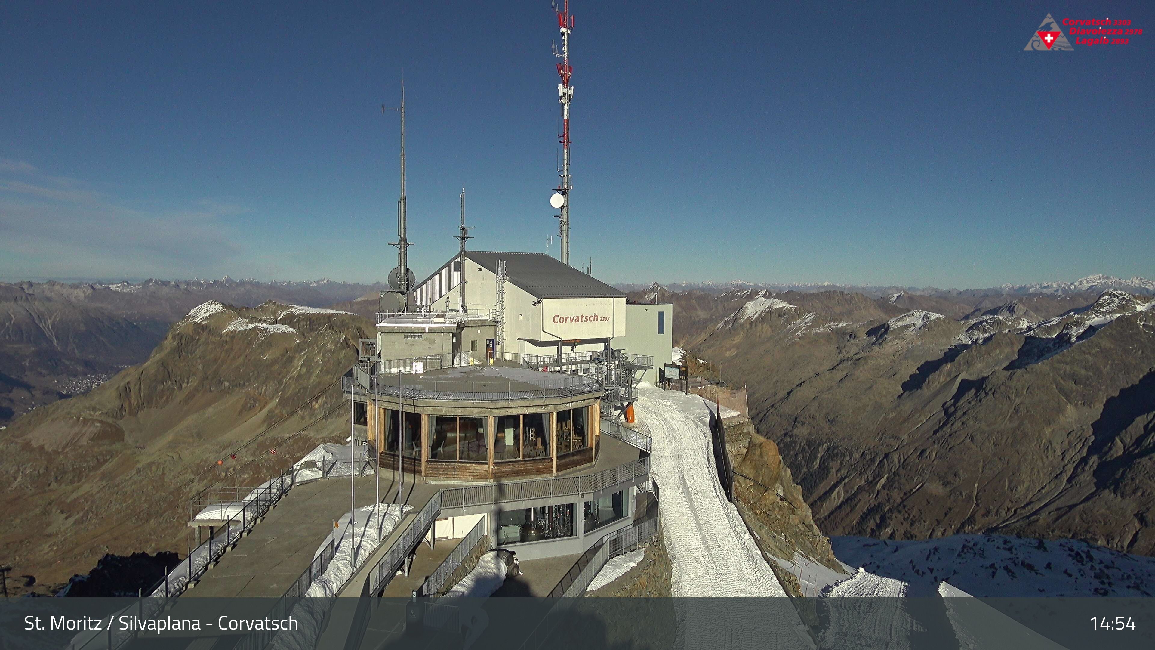 Silvaplana: Corvatsch - Corvatsch, Bergstation Corvatsch 3303