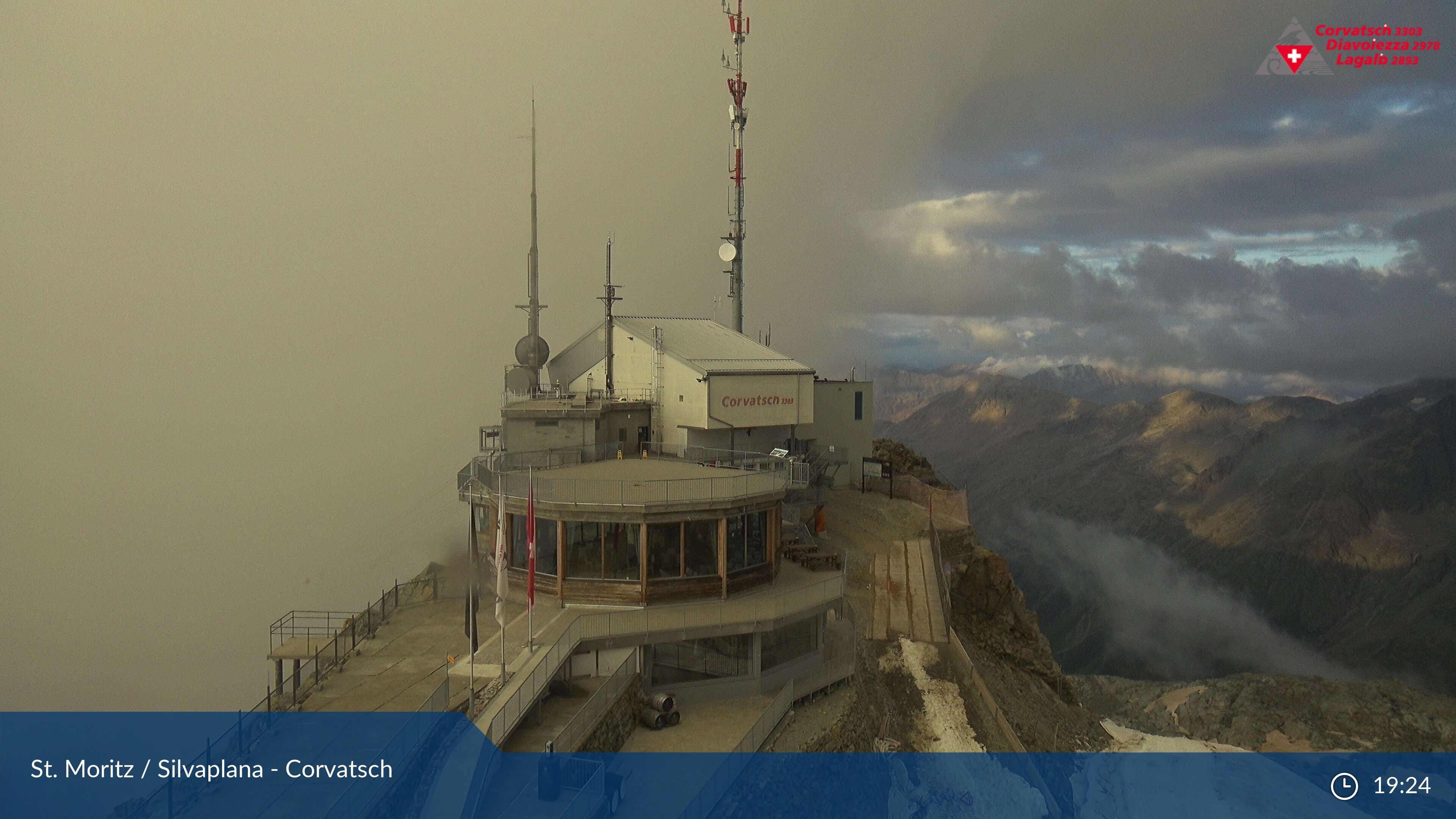 Silvaplana: Corvatsch - Corvatsch, Bergstation Corvatsch 3303