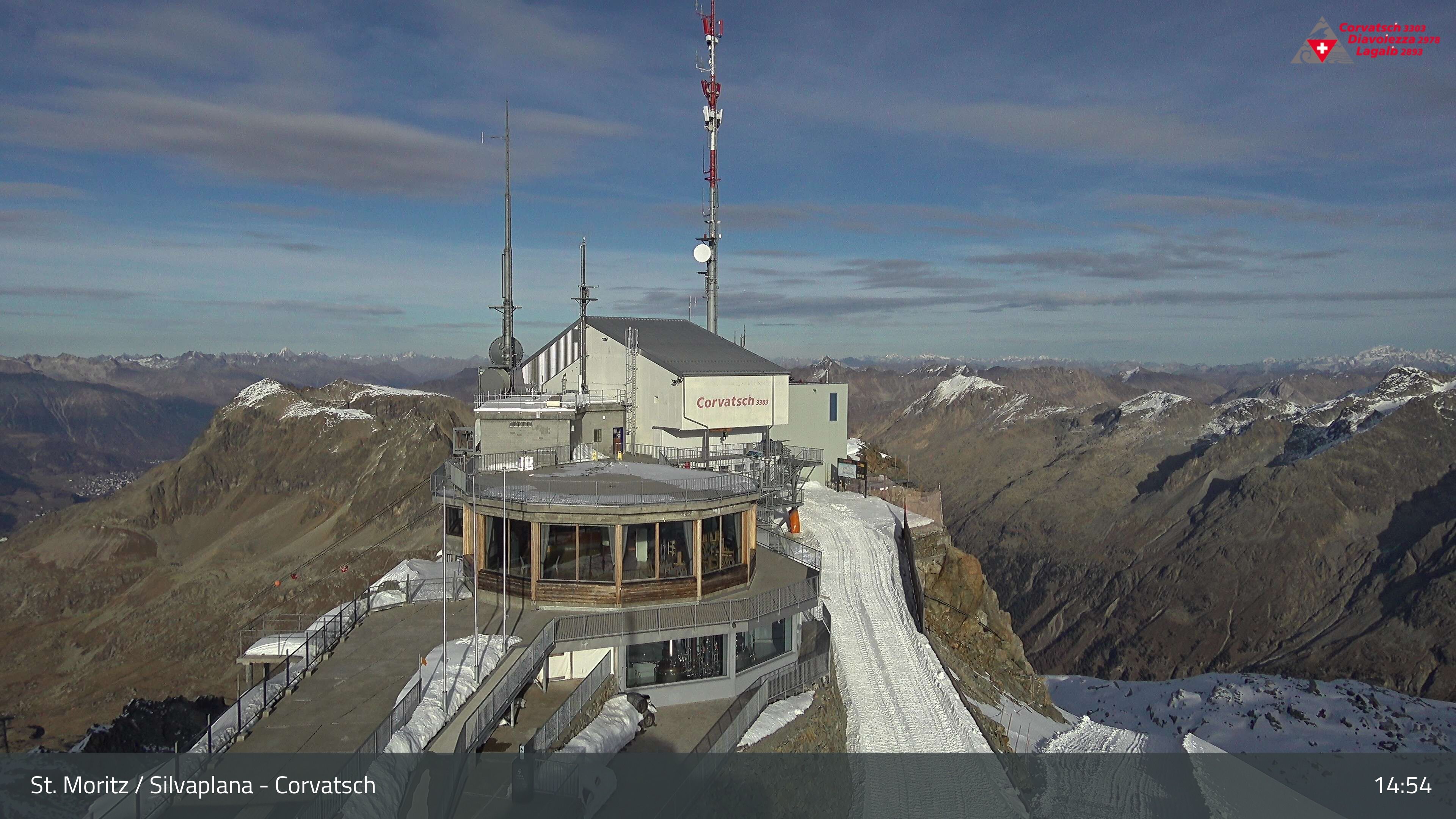 Silvaplana: Corvatsch - Corvatsch, Bergstation Corvatsch 3303