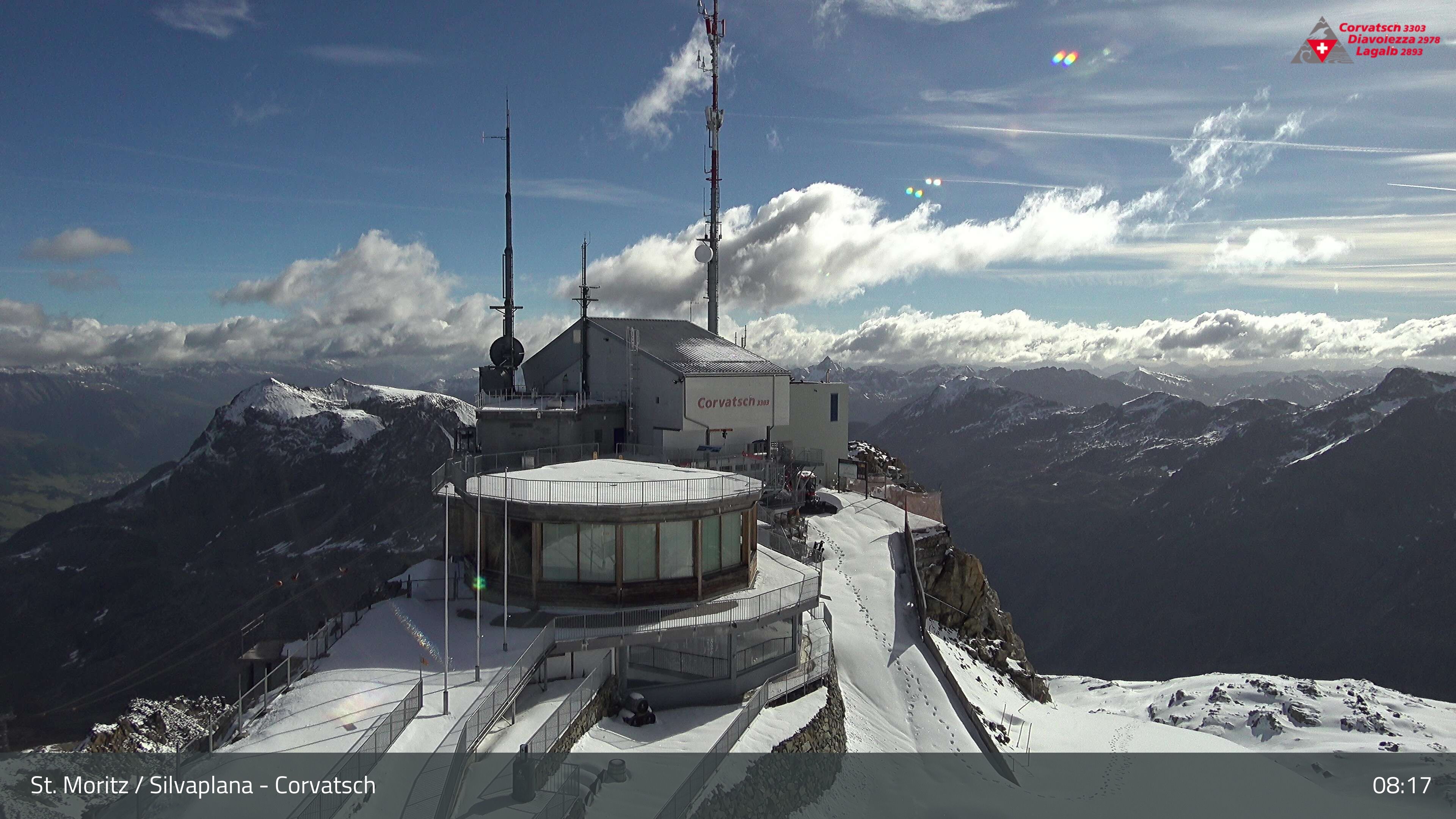 Silvaplana: Corvatsch - Corvatsch, Bergstation Corvatsch 3303