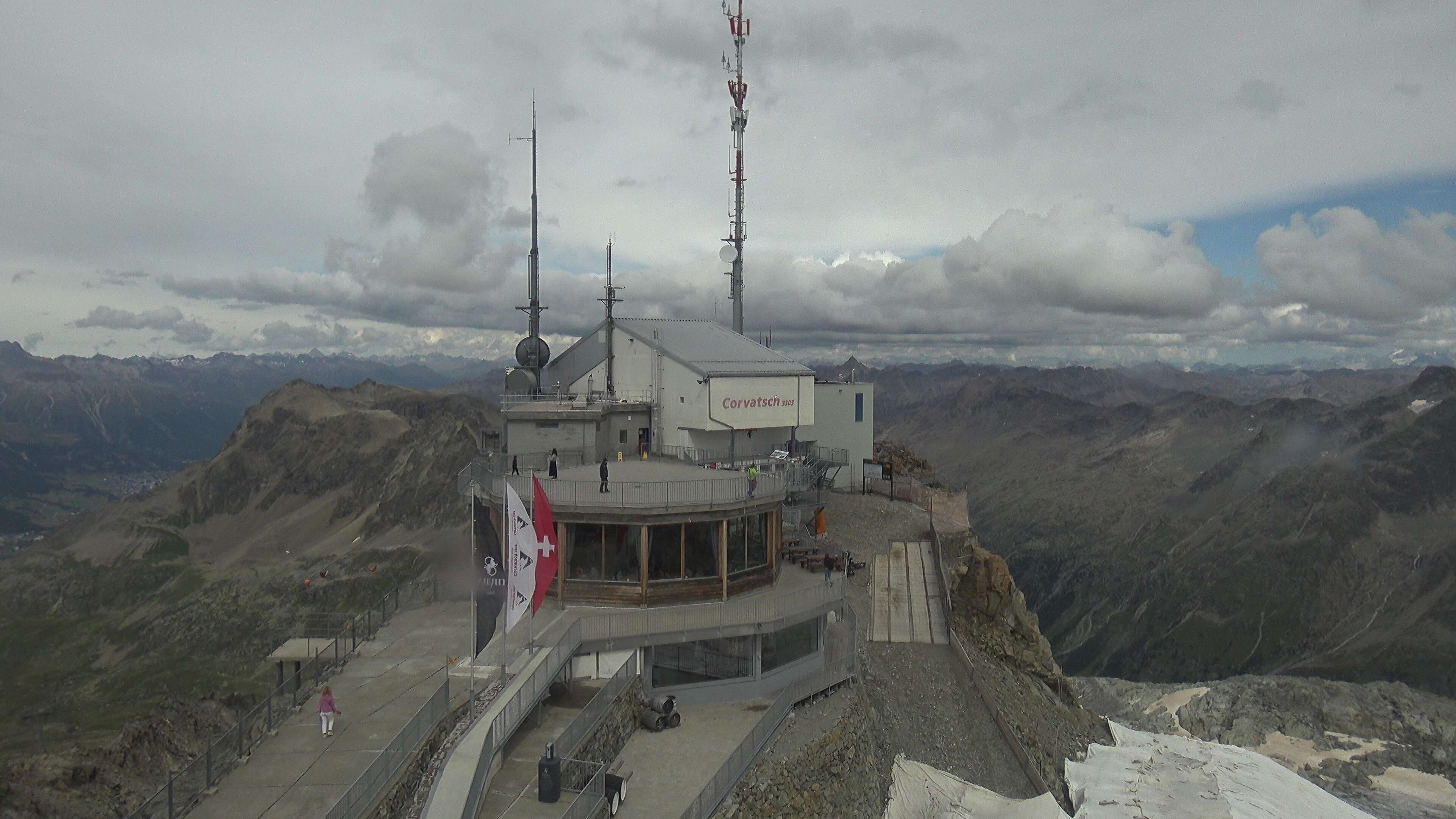 Silvaplana: Corvatsch - Corvatsch, Bergstation Corvatsch 3303