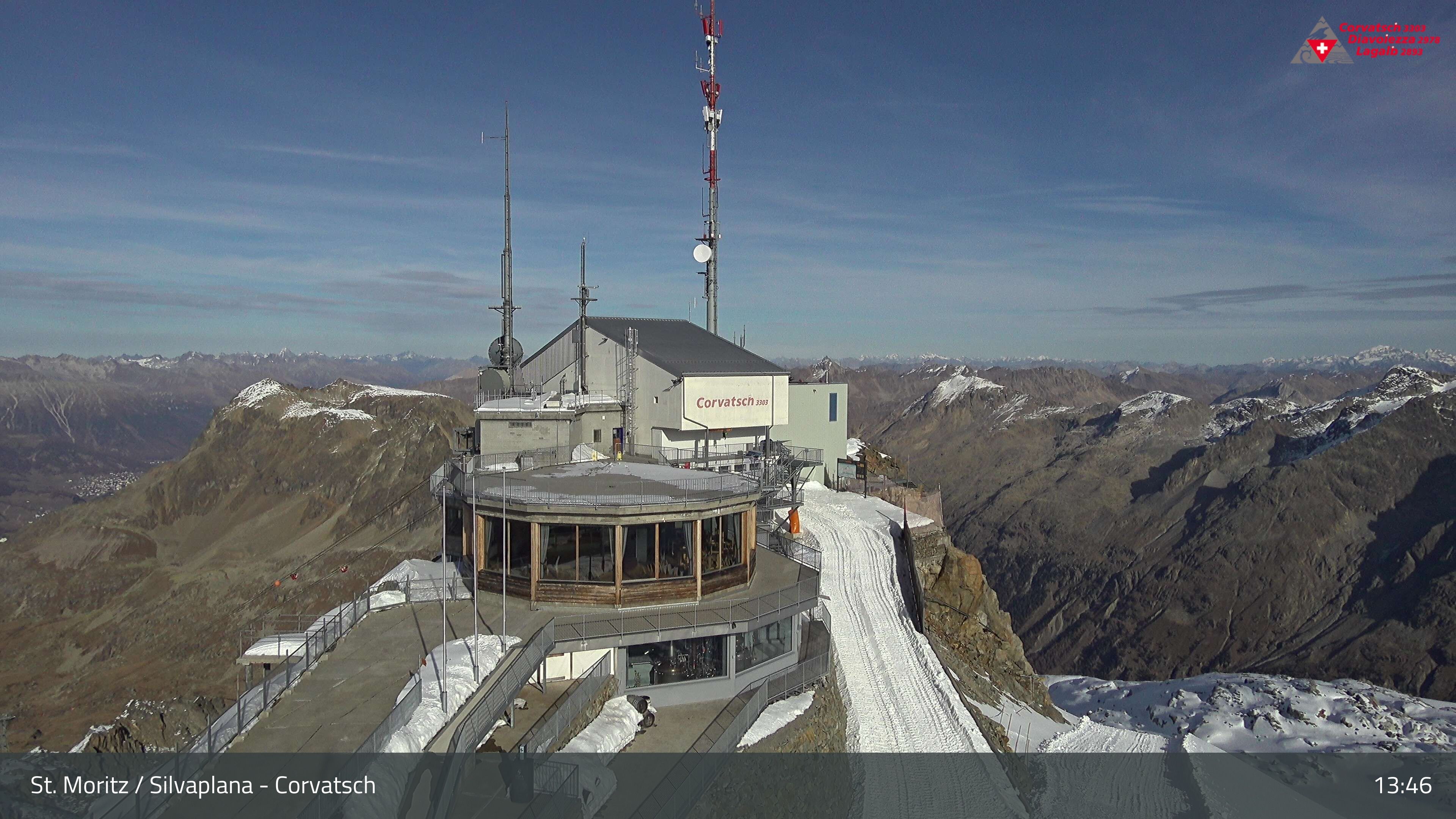 Silvaplana: Corvatsch - Corvatsch, Bergstation Corvatsch 3303