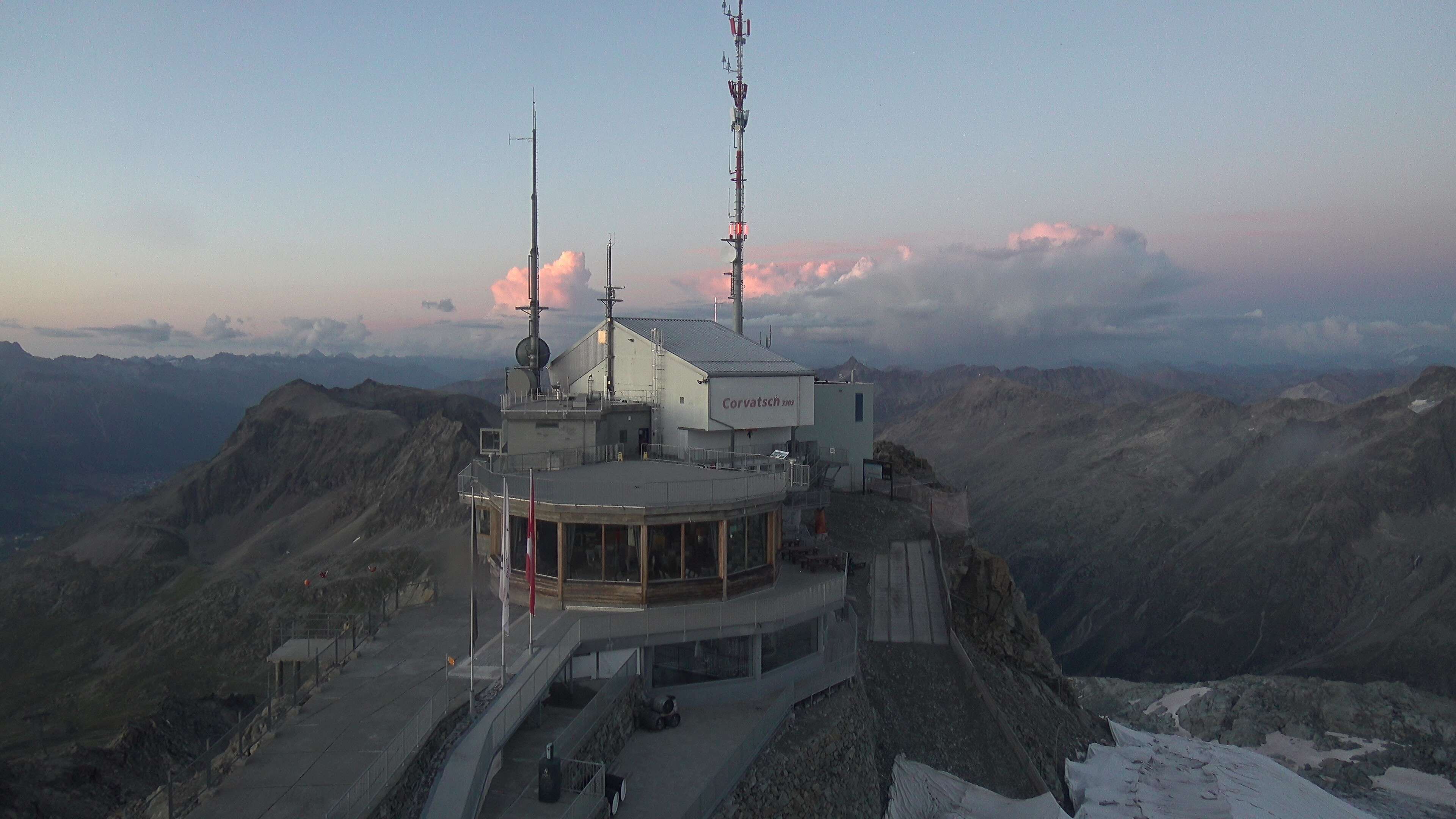 Silvaplana: Corvatsch - Corvatsch, Bergstation Corvatsch 3303