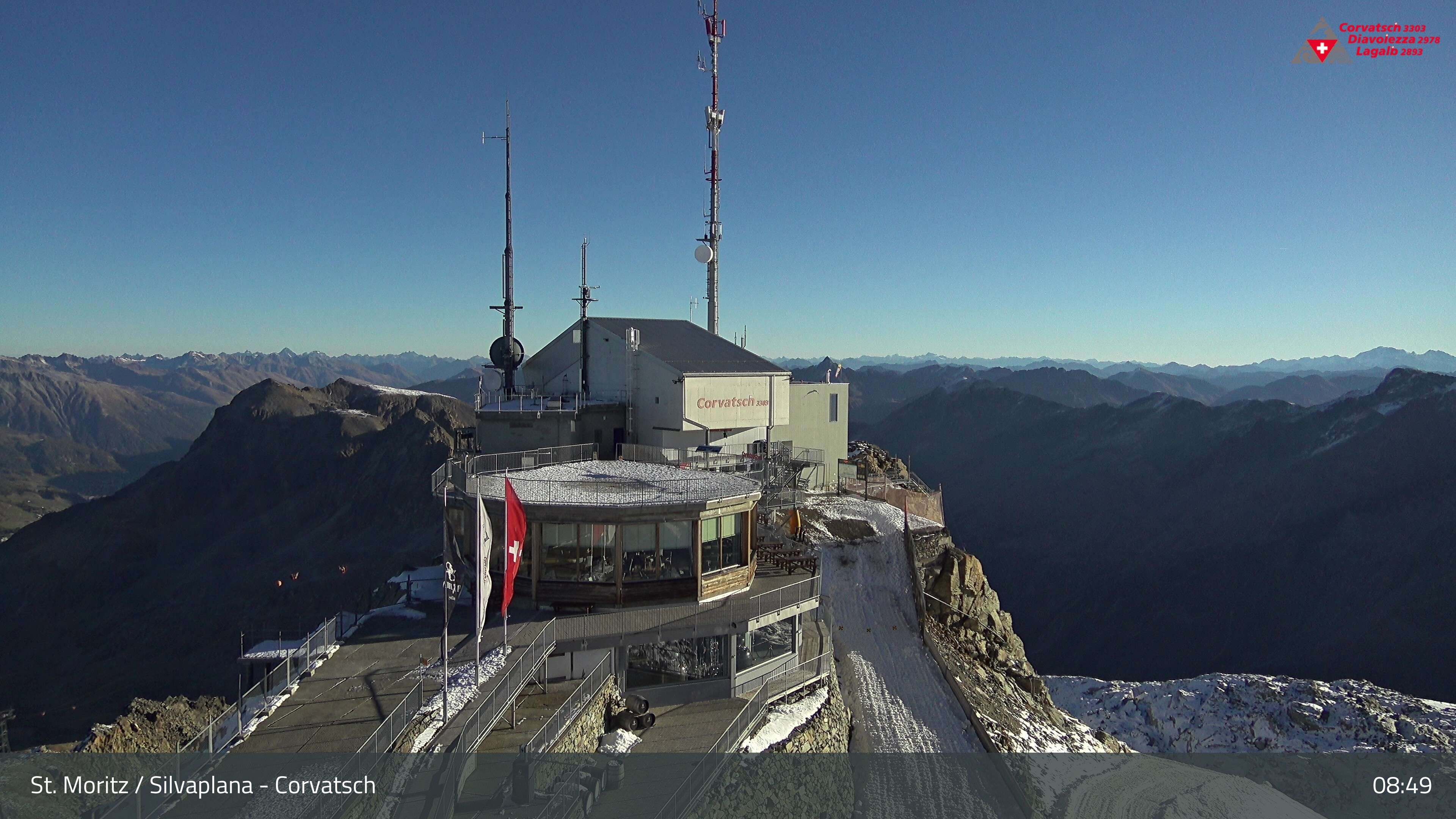 Silvaplana › Nordosten: Restaurant 3303 - Piz Corvatsch - Munt Arlas