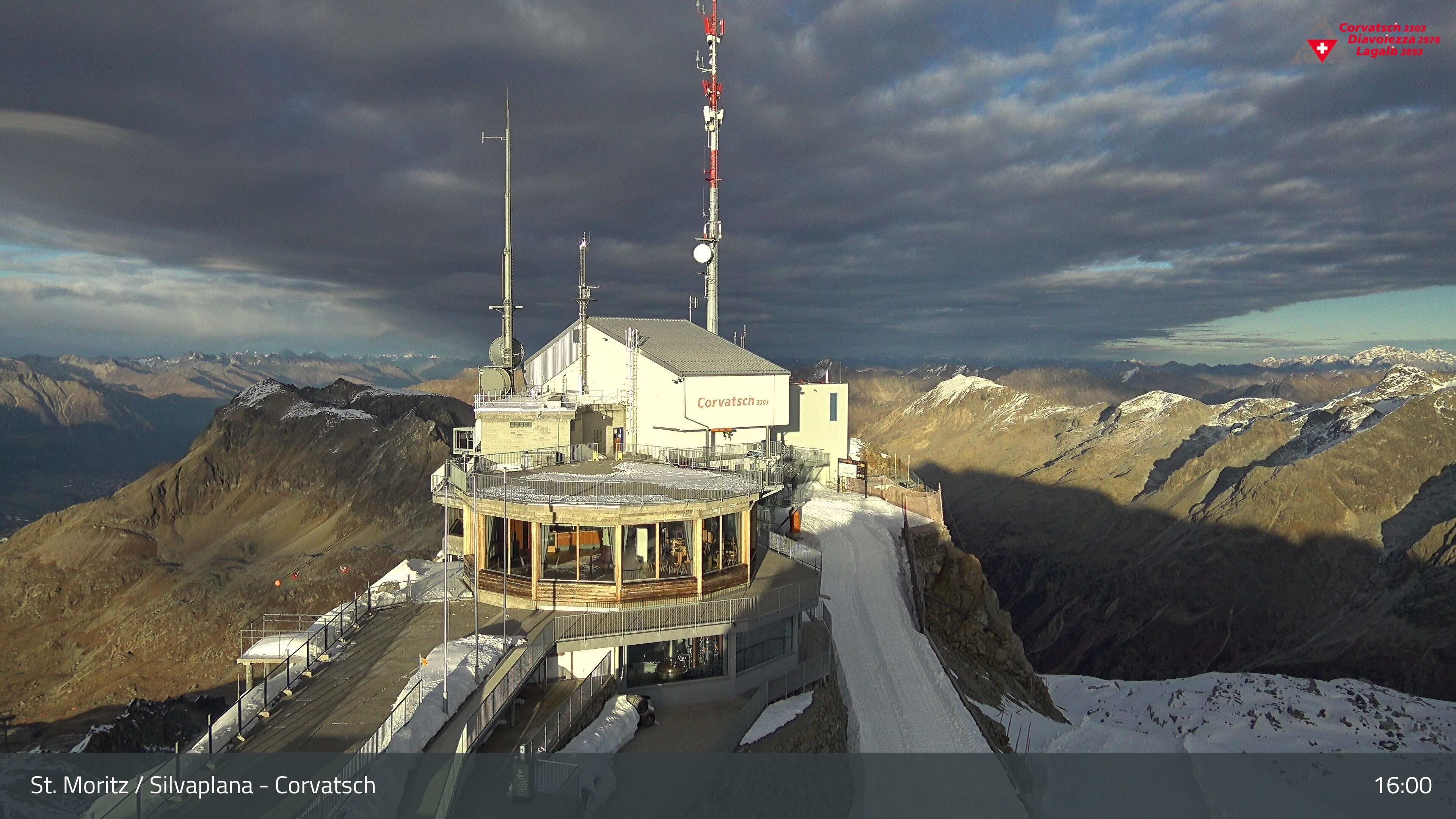 Silvaplana: Corvatsch - Corvatsch, Bergstation Corvatsch 3303