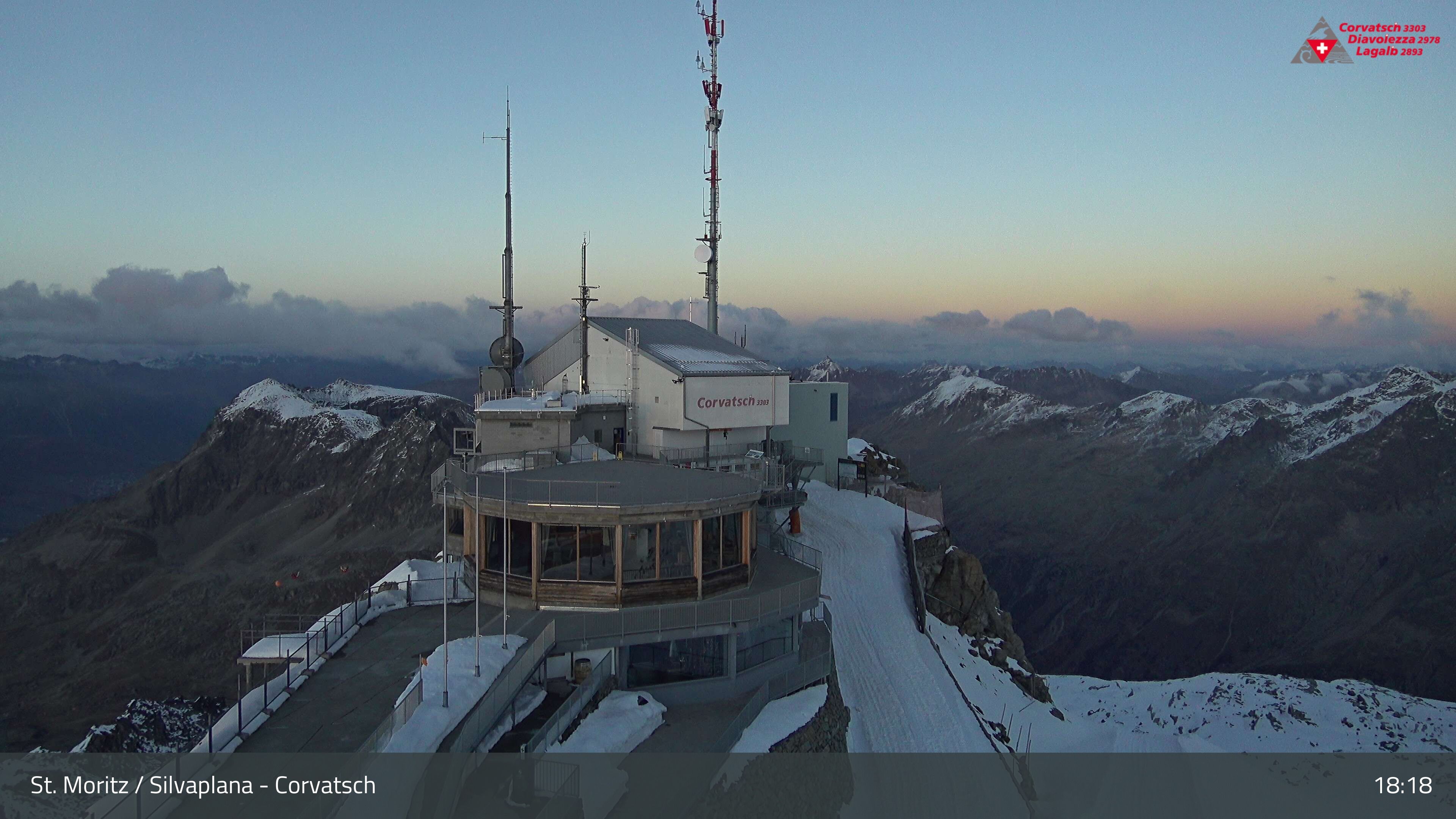 Silvaplana: Corvatsch - Corvatsch, Bergstation Corvatsch 3303