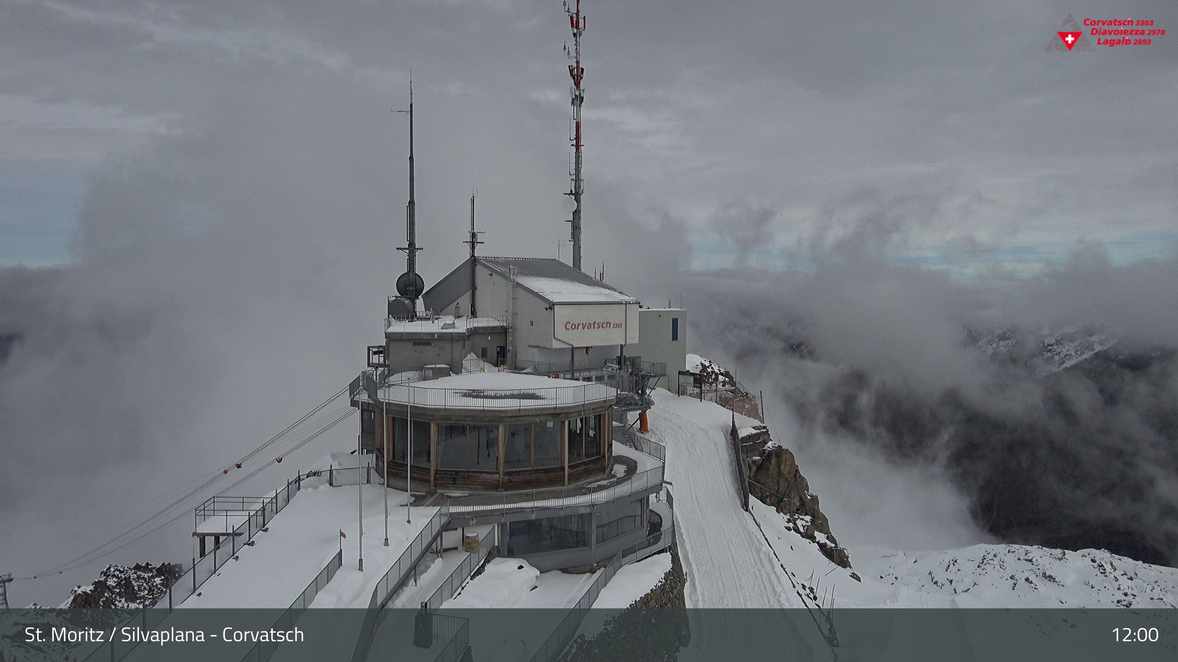 Silvaplana: Corvatsch - Corvatsch, Bergstation Corvatsch 3303