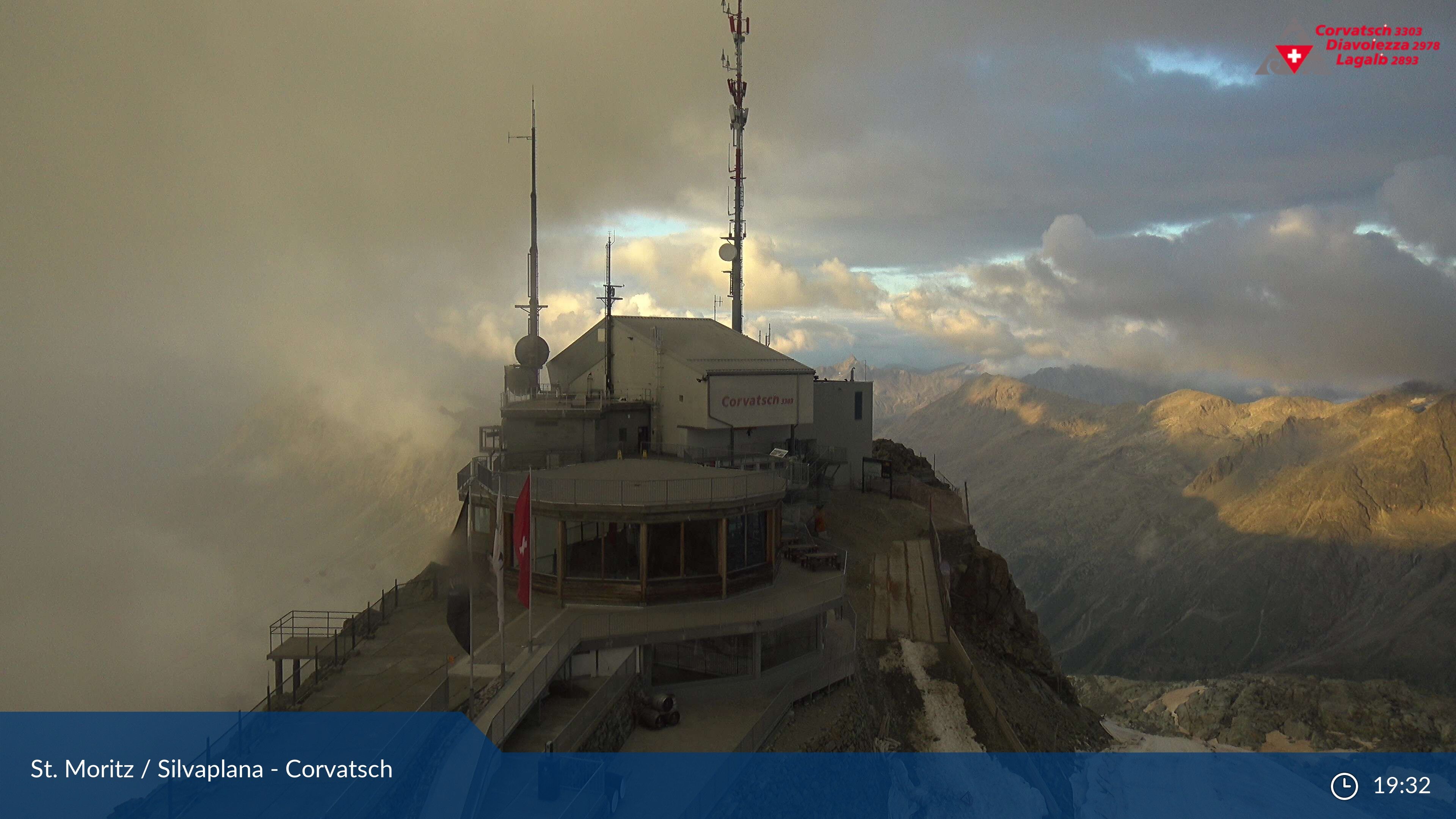 Silvaplana: Corvatsch - Corvatsch, Bergstation Corvatsch 3303