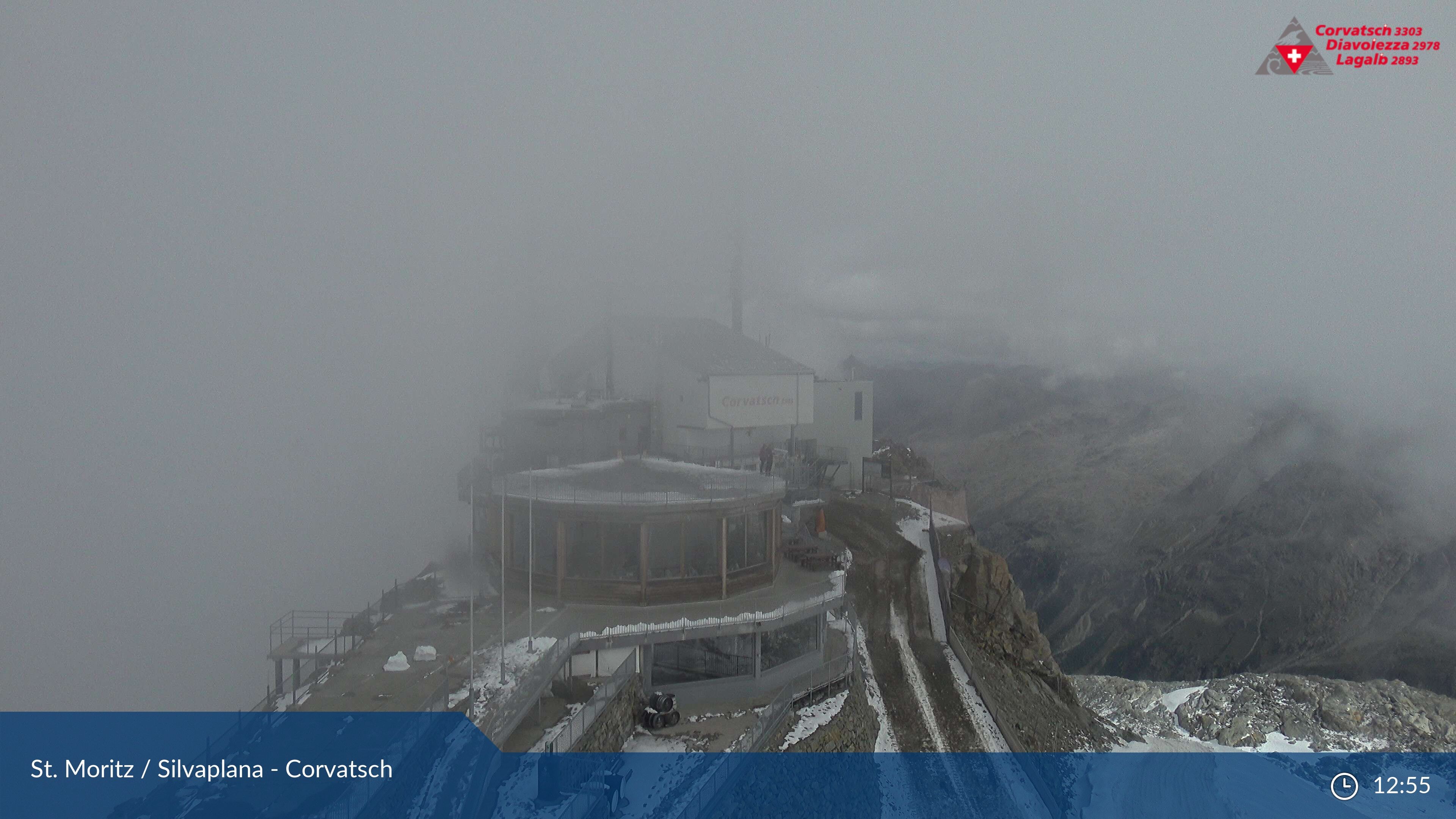 Silvaplana: Corvatsch - Corvatsch, Bergstation Corvatsch 3303