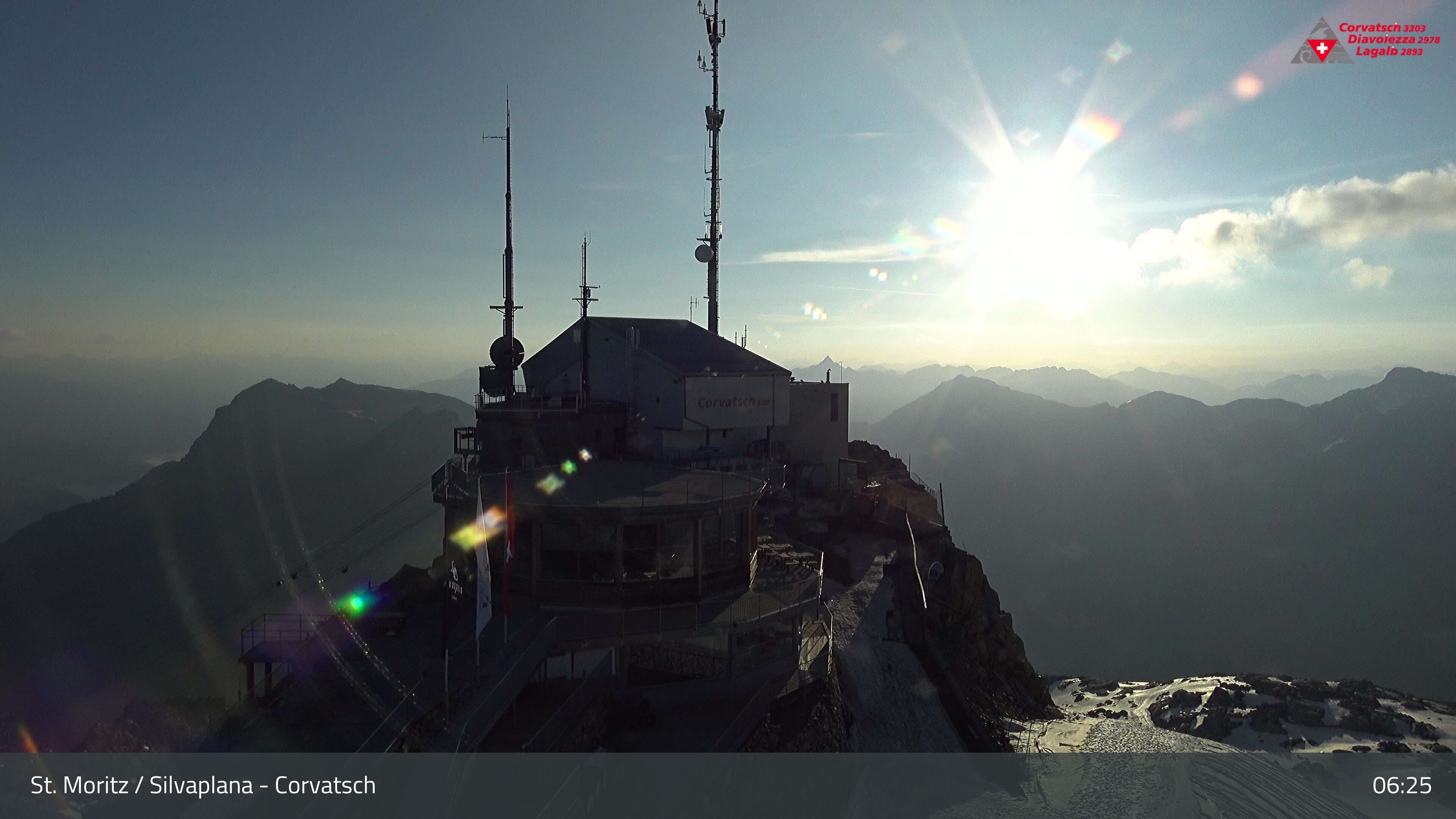 Silvaplana: Corvatsch - Corvatsch, Bergstation Corvatsch 3303