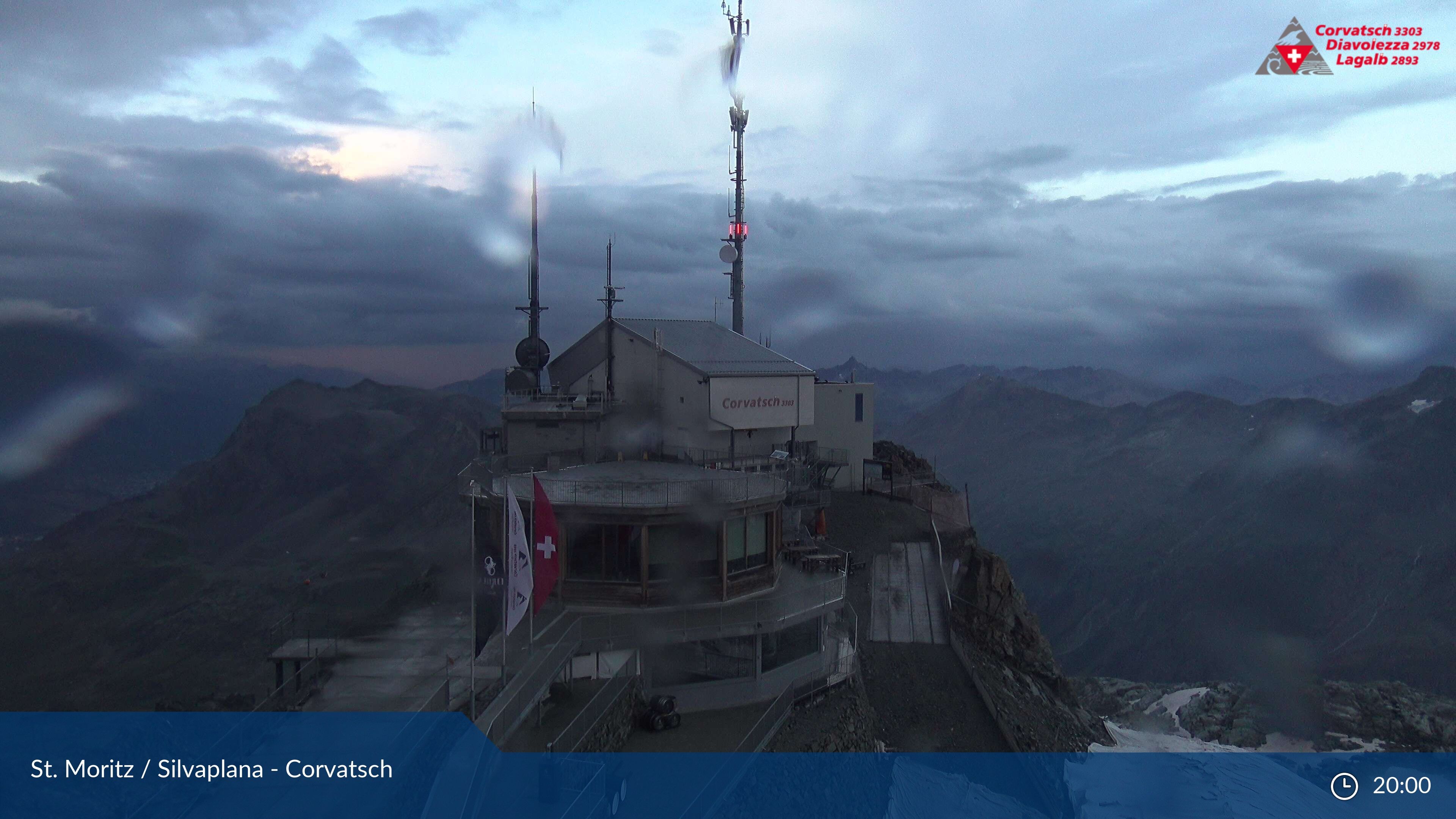 Silvaplana: Corvatsch - Corvatsch, Bergstation Corvatsch 3303