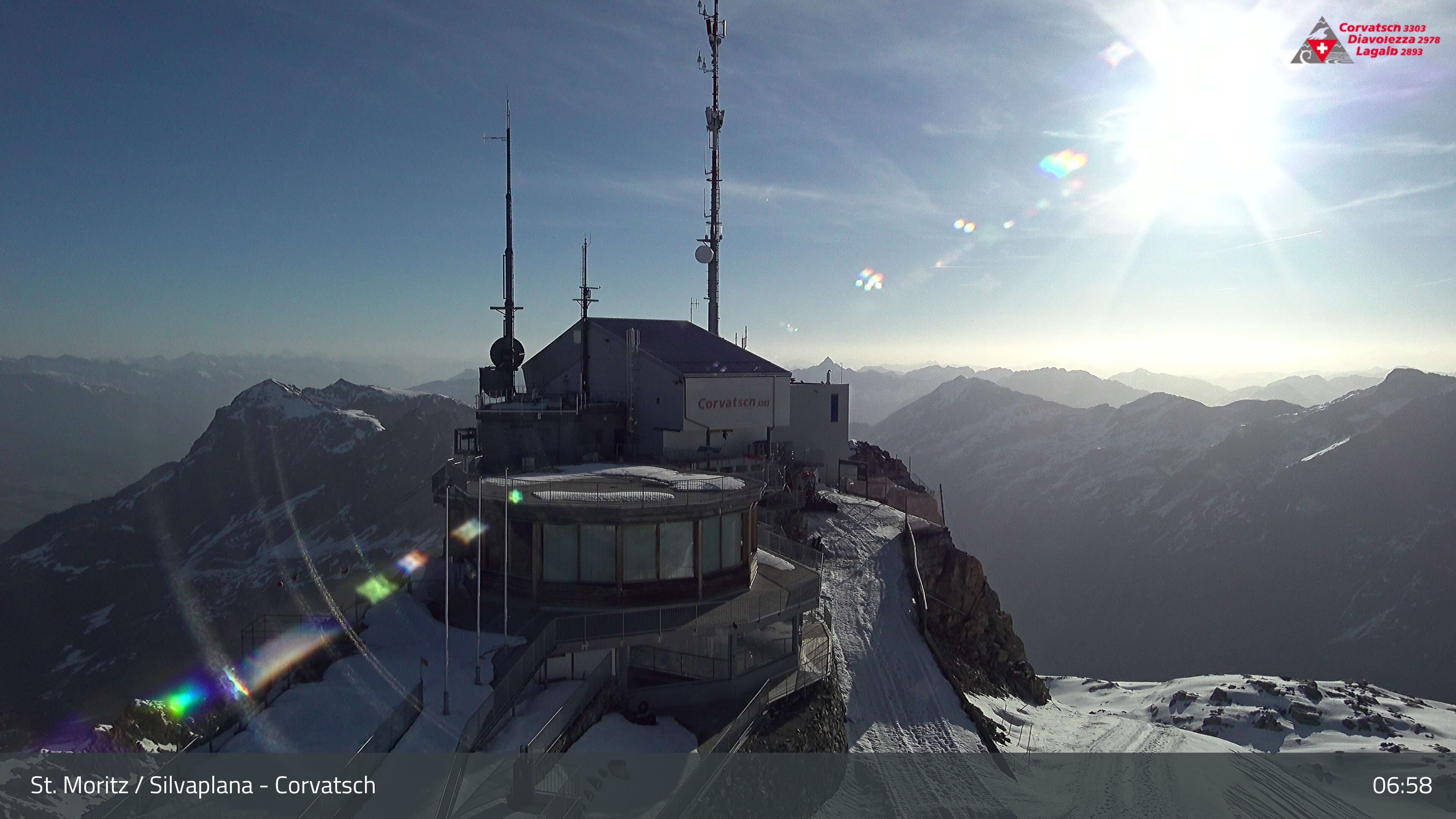Silvaplana: Corvatsch - Corvatsch, Bergstation Corvatsch 3303