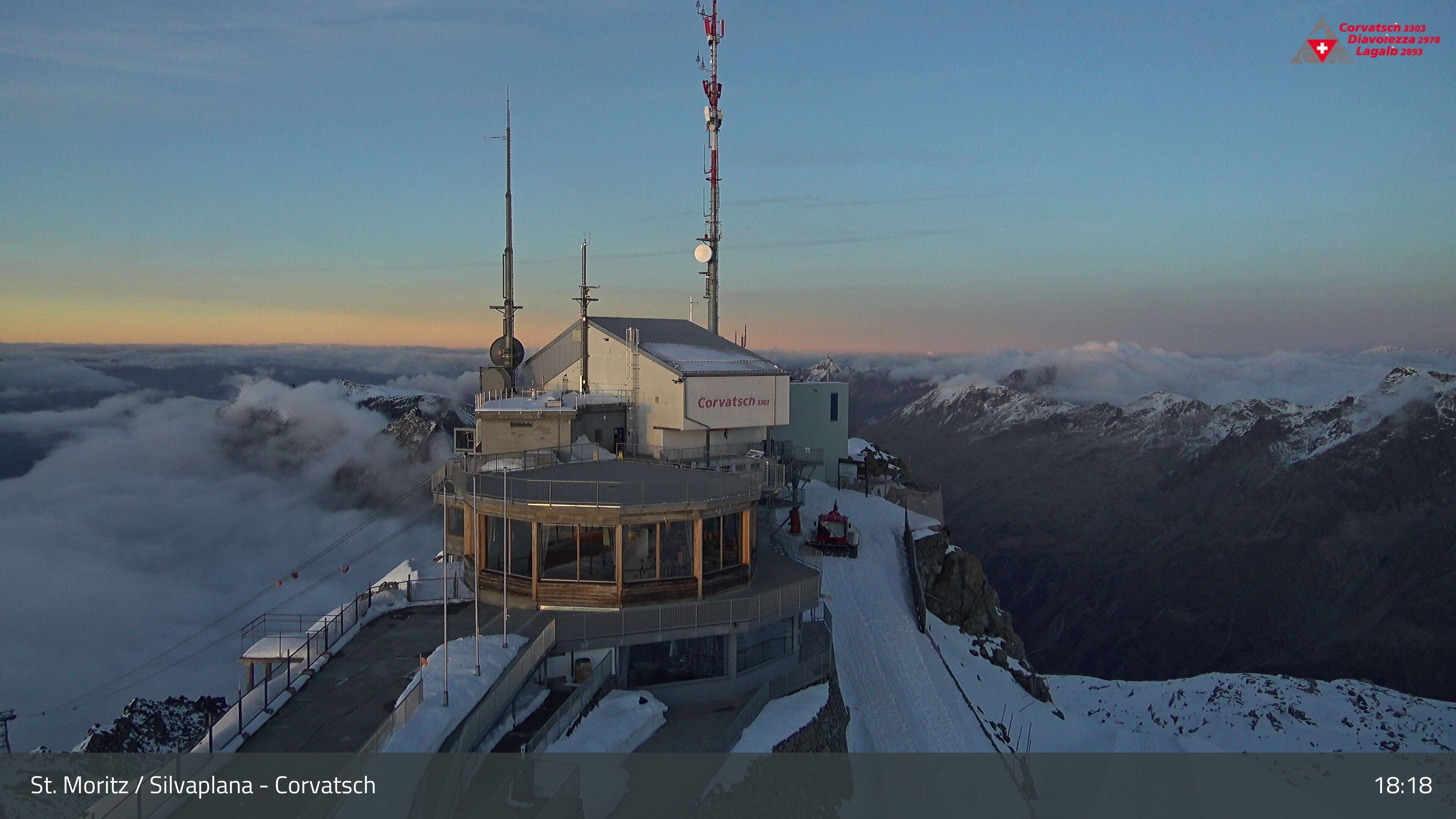 Silvaplana: Corvatsch - Corvatsch, Bergstation Corvatsch 3303