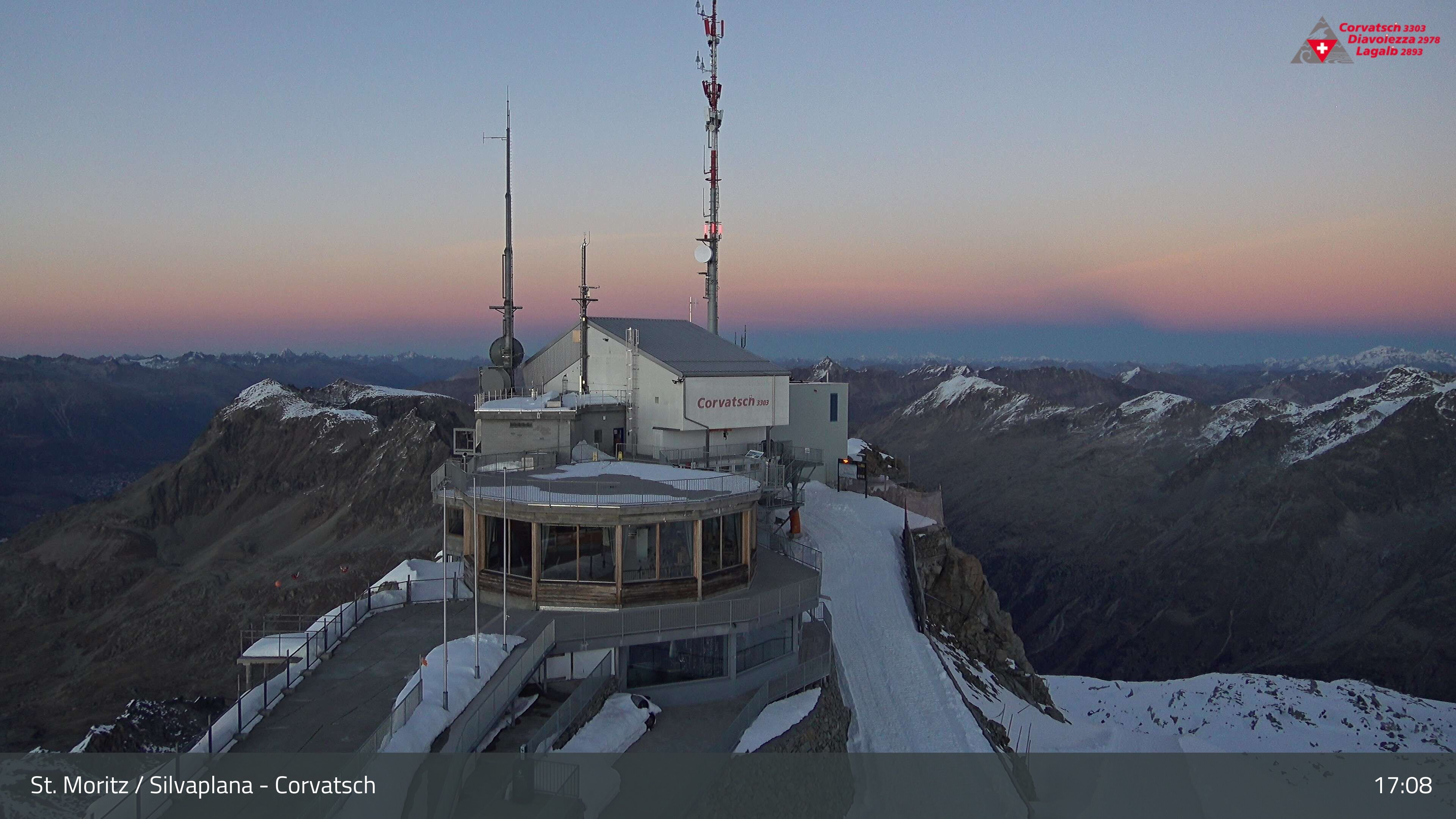 Silvaplana: Corvatsch - Corvatsch, Bergstation Corvatsch 3303