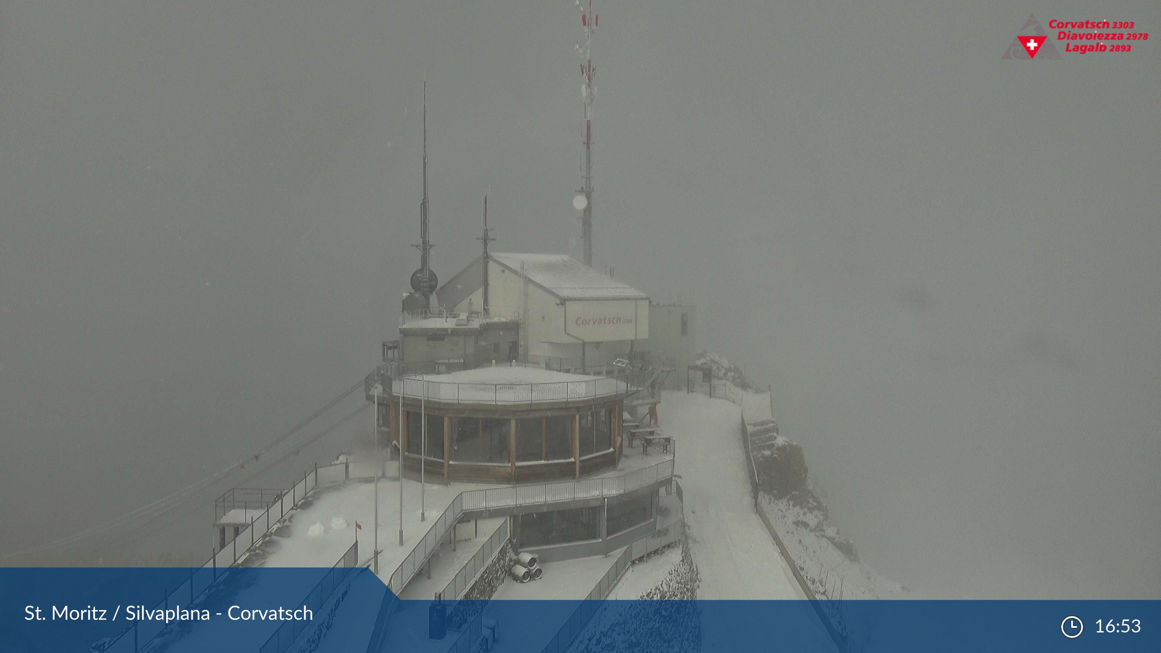 Silvaplana: Corvatsch - Corvatsch, Bergstation Corvatsch 3303