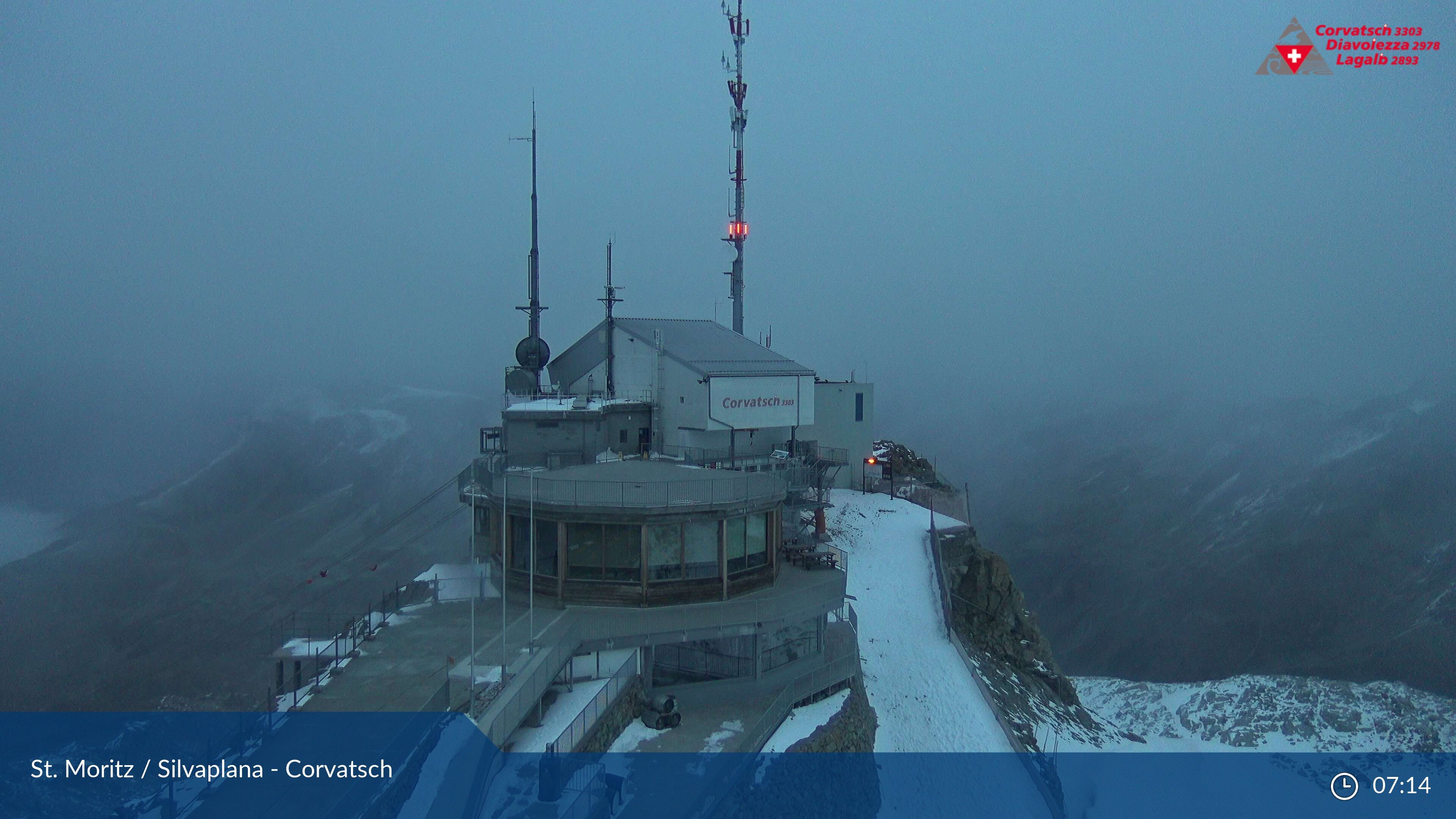 Silvaplana: Corvatsch - Corvatsch, Bergstation Corvatsch 3303