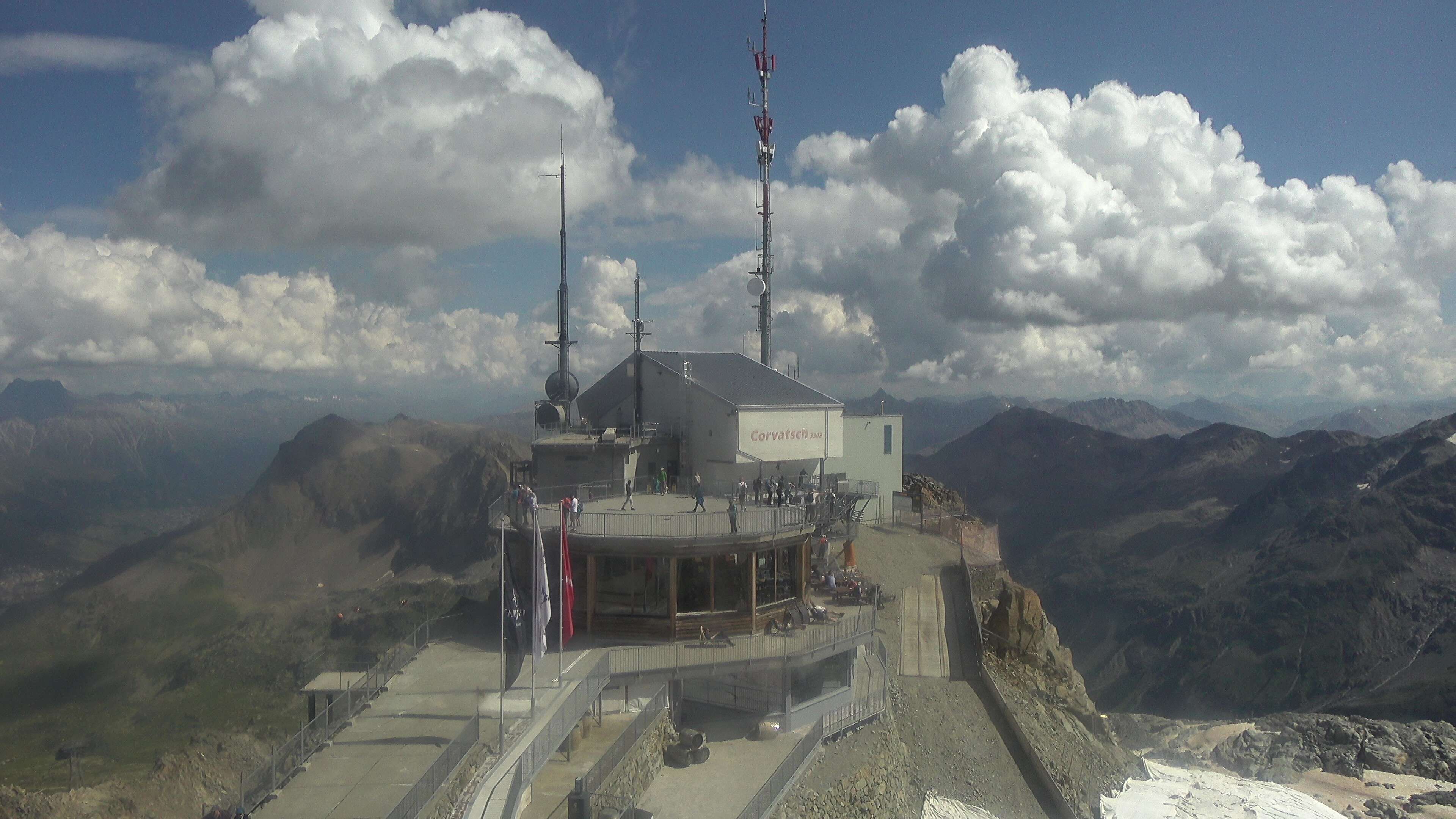 Silvaplana: Corvatsch - Corvatsch, Bergstation Corvatsch 3303