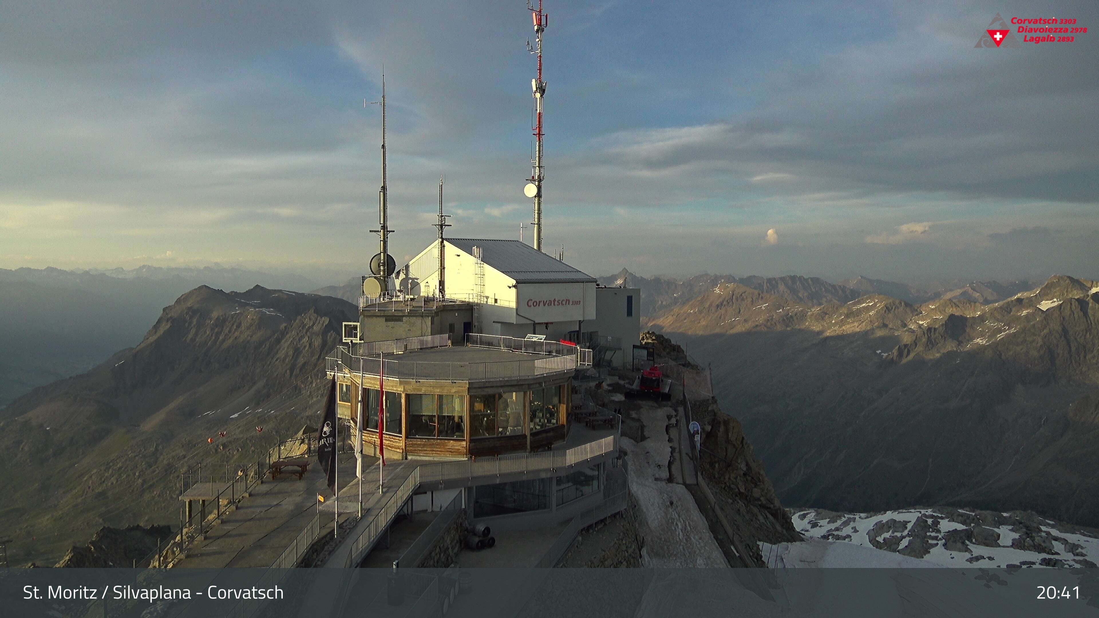 Silvaplana: Corvatsch - Corvatsch, Bergstation Corvatsch 3303
