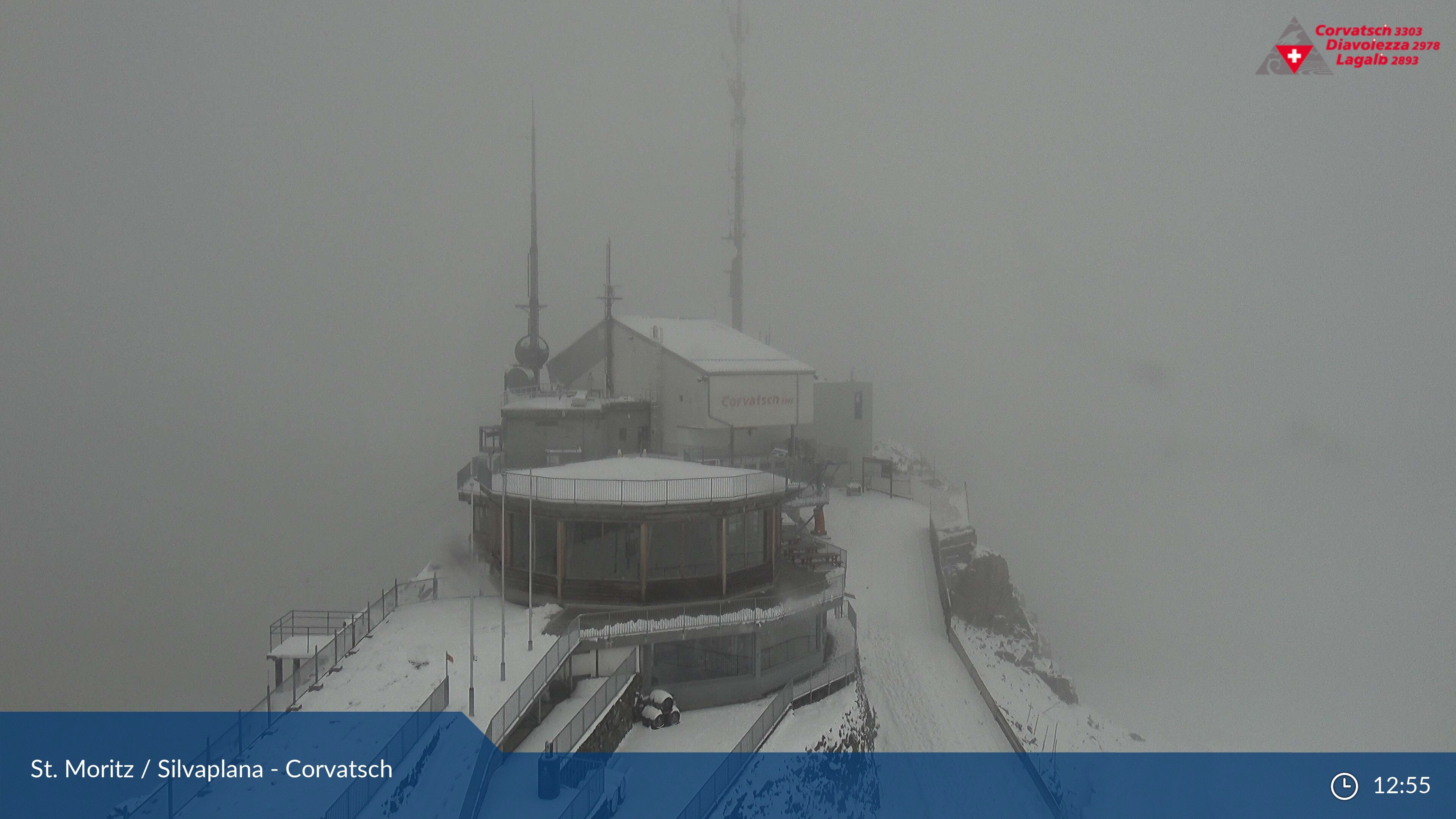 Silvaplana: Corvatsch - Corvatsch, Bergstation Corvatsch 3303