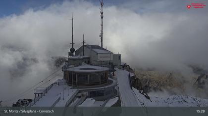 Silvaplana: Corvatsch - Corvatsch, Bergstation Corvatsch 3303