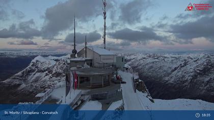 Silvaplana: Corvatsch - Corvatsch, Bergstation Corvatsch 3303