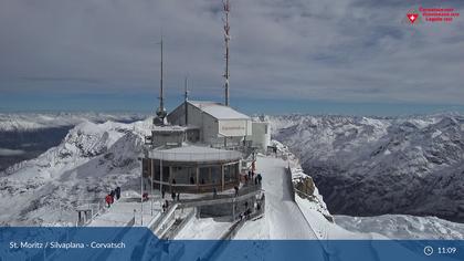 Silvaplana: Corvatsch - Corvatsch, Bergstation Corvatsch 3303