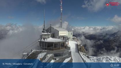 Silvaplana: Corvatsch - Corvatsch, Bergstation Corvatsch 3303