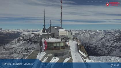 Silvaplana: Corvatsch - Corvatsch, Bergstation Corvatsch 3303