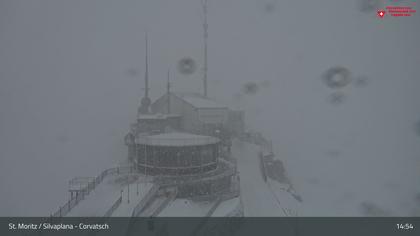 Silvaplana: Corvatsch - Corvatsch, Bergstation Corvatsch 3303