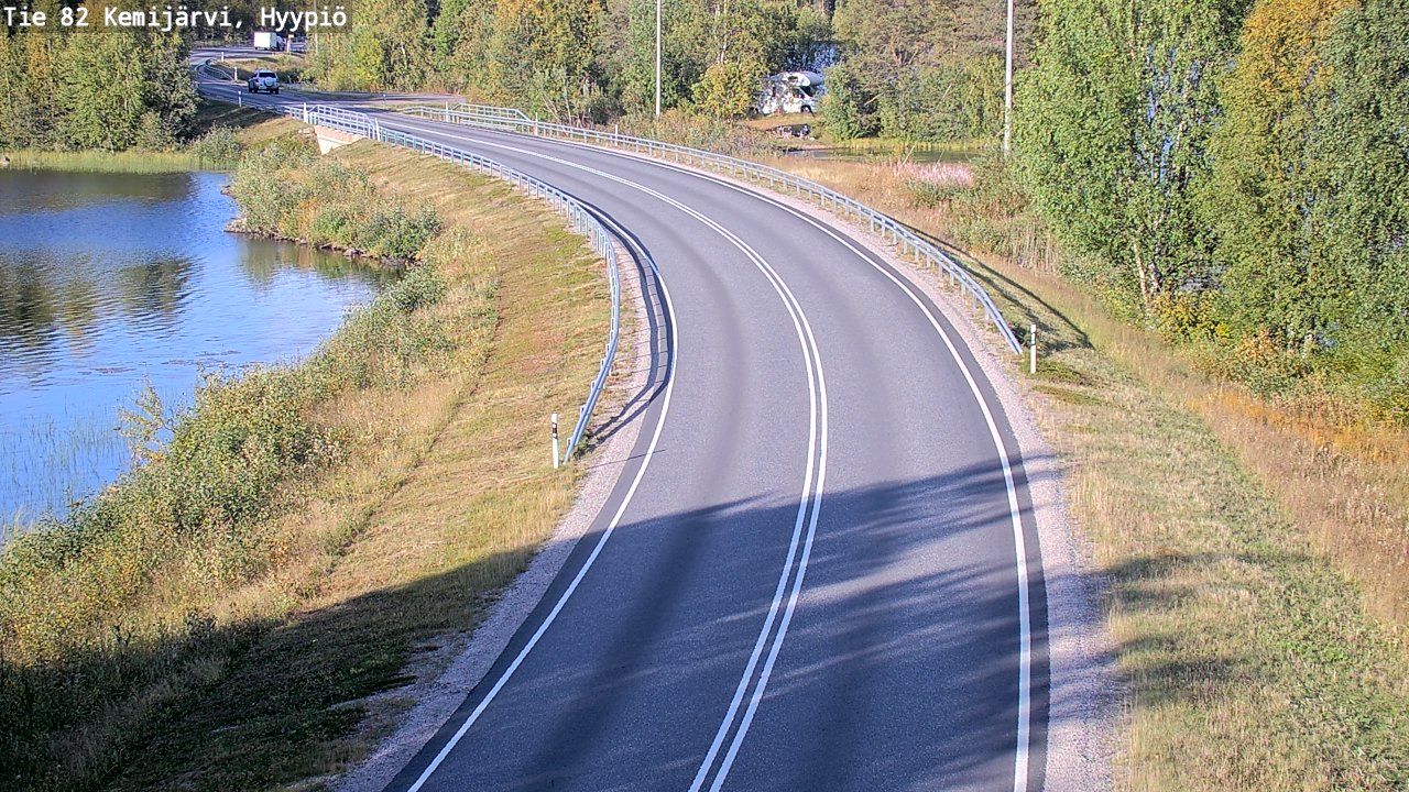 Traffic Cam Kemijarvi: Tie - Hyypiö - Kemijärvelle
