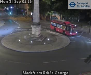 Traffic Cam City of London: Blackfriars Rd/St George