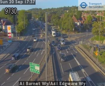 Traffic Cam London Borough of Barnet: A1 Barnet Wy/A41 Edgware Wy