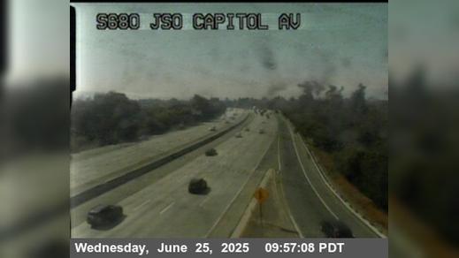 Traffic Cam Berryessa › South: TVF54 -- I-680 : Jose Capitol Avenue