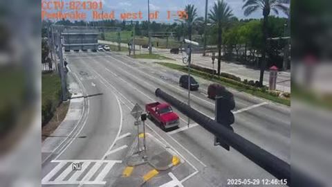 Traffic Cam Pembroke Park: Pembroke Road west of I-95