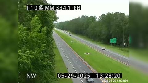 Traffic Cam Glen St. Mary: I-10 W of SR-121