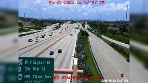 Traffic Cam Fountainbleau: 407) SR-836 at NW 87th Ave