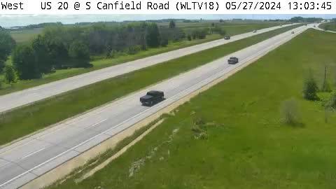 Traffic Cam Gilbertville: WL - US 20 @ S. Canfield Road (18)