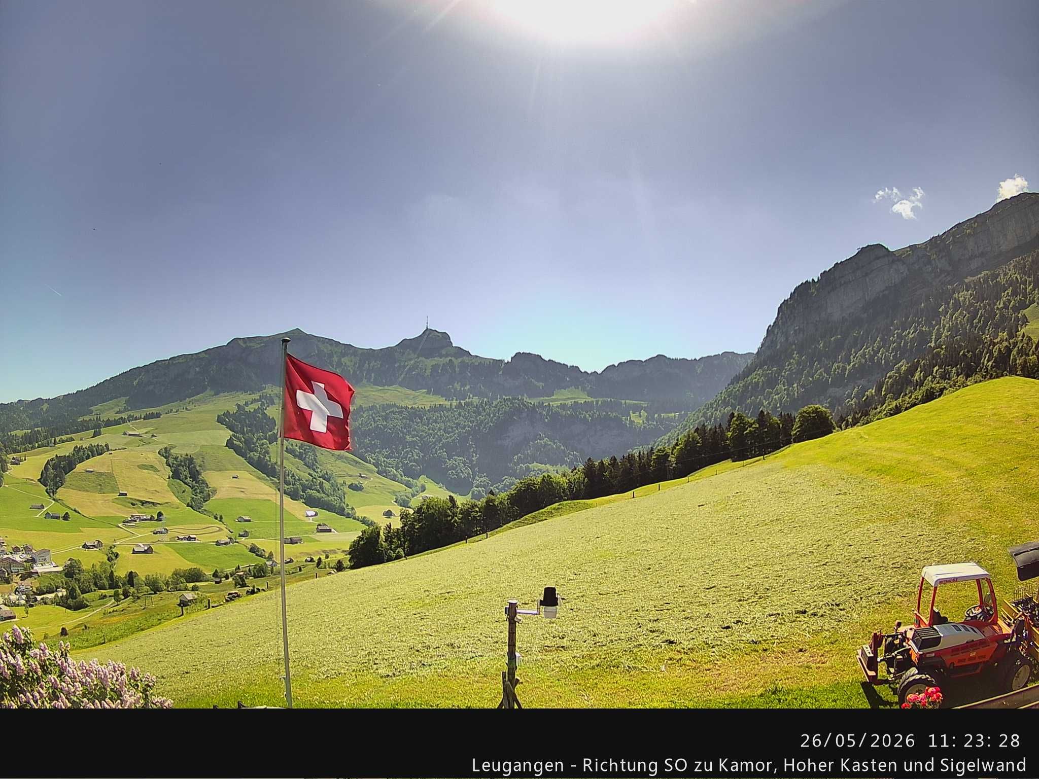 Schwende › Südosten: Leugangen - Brülisau - Hoher Kasten Drehrestaurant Und Seilbahn - Alp Sigel