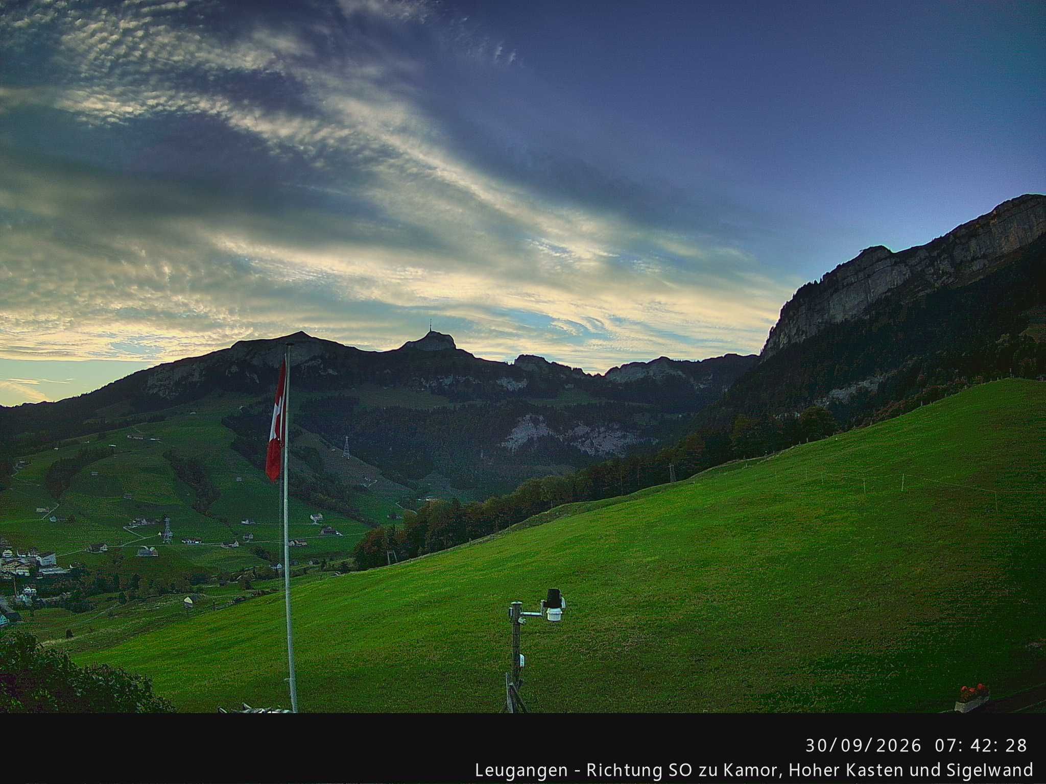 Schwende › Südosten: Leugangen - Brülisau - Hoher Kasten Drehrestaurant Und Seilbahn - Alp Sigel