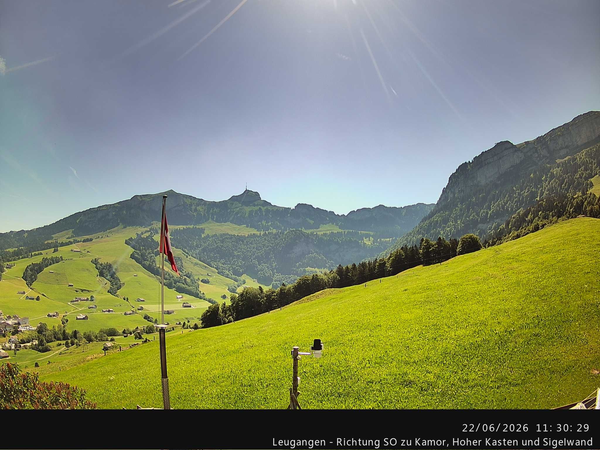 Schwende › Südosten: Leugangen - Brülisau - Hoher Kasten Drehrestaurant Und Seilbahn - Alp Sigel