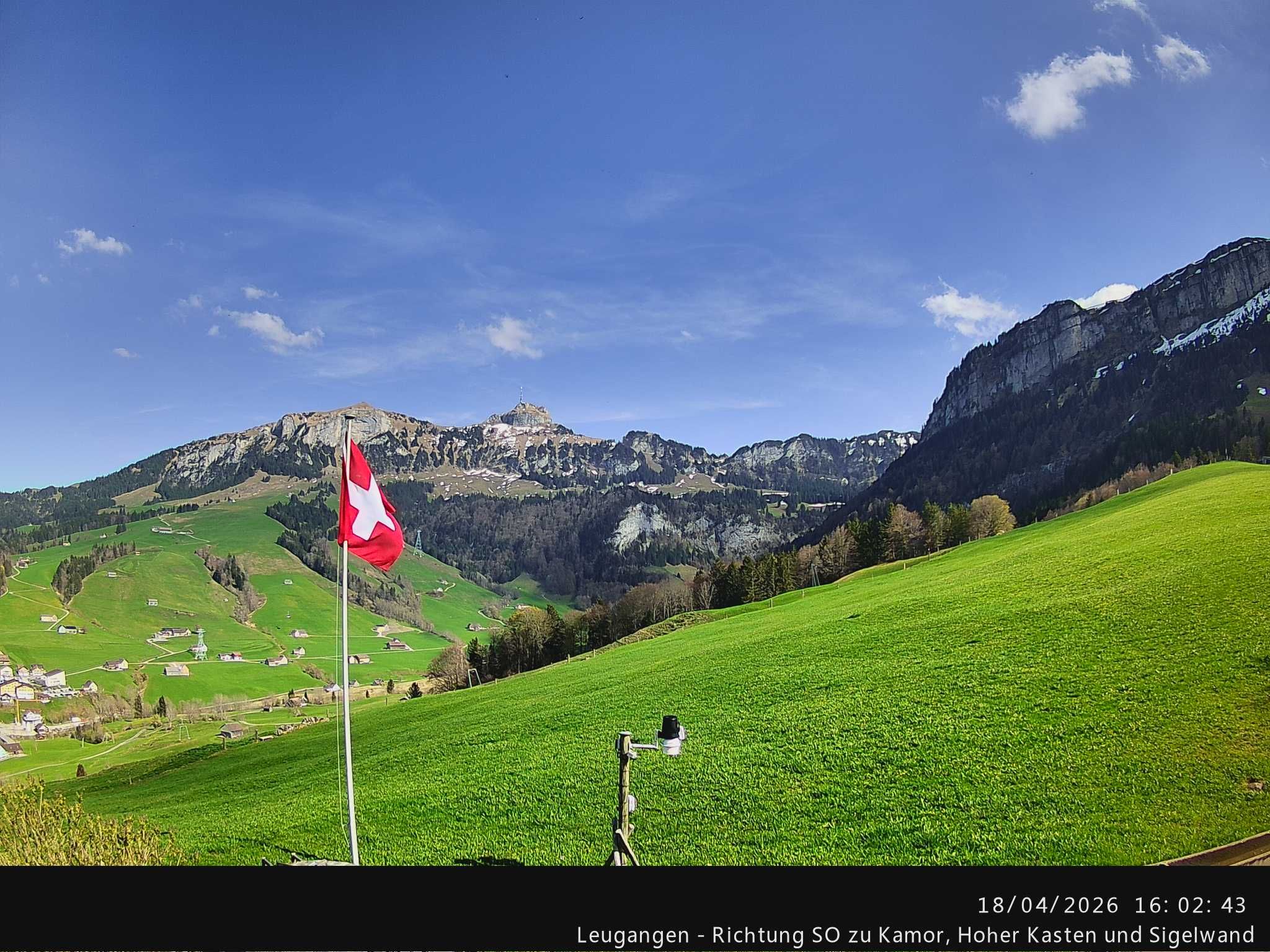 Schwende › Südosten: Leugangen - Brülisau - Hoher Kasten Drehrestaurant Und Seilbahn - Alp Sigel