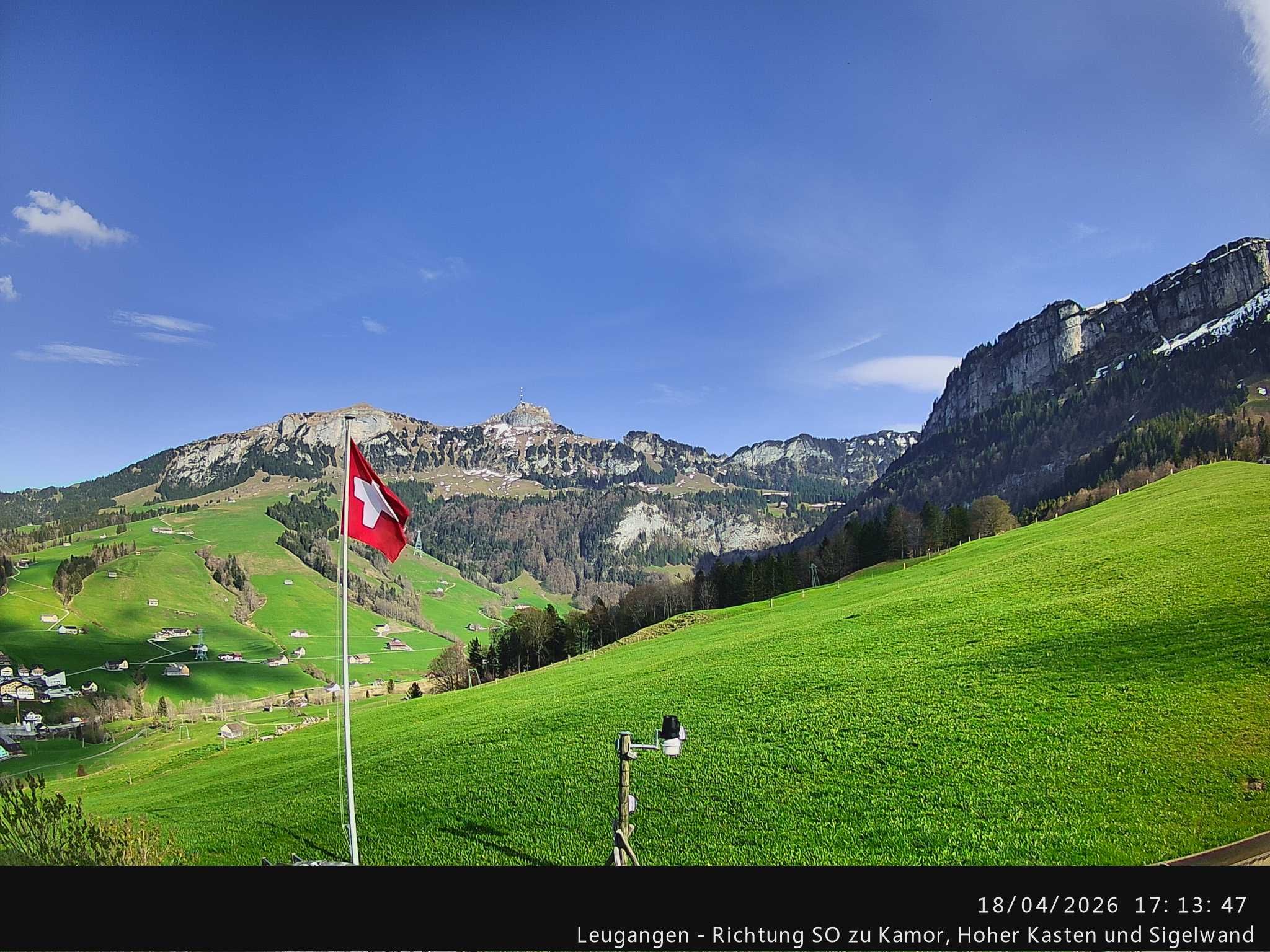 Schwende › Südosten: Leugangen - Brülisau - Hoher Kasten Drehrestaurant Und Seilbahn - Alp Sigel