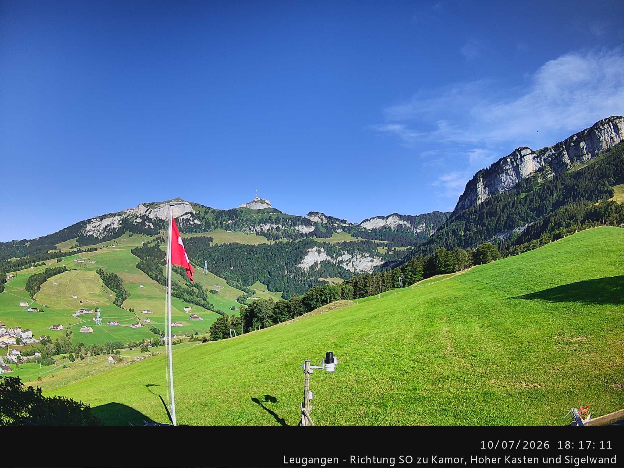 Schwende › Südosten: Leugangen - Brülisau - Hoher Kasten Drehrestaurant Und Seilbahn - Alp Sigel