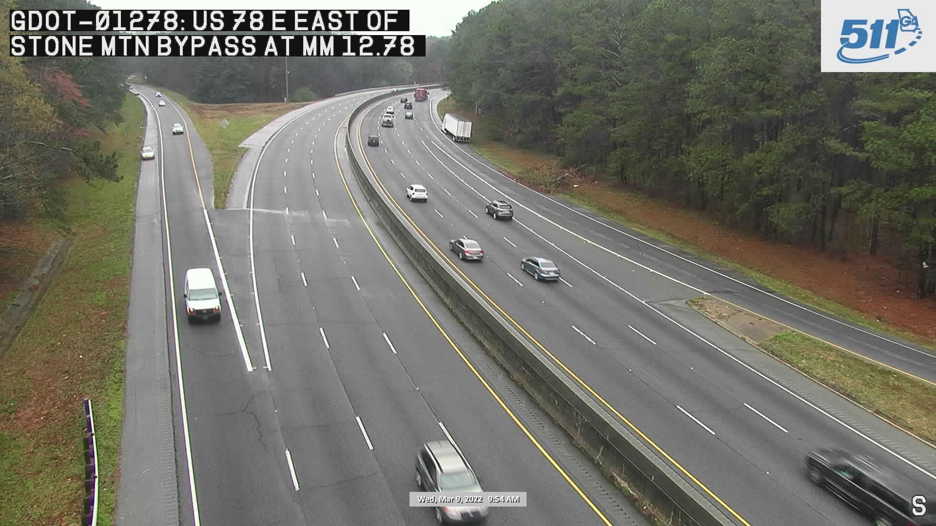 Traffic Cam Stone Mountain: GDOT-CAM-