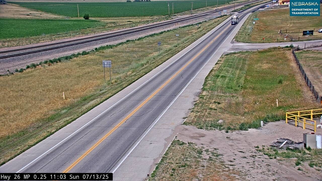 Traffic Cam Henry › West: US 26: Hwy 26 NE-WY Line: Hwy 26 West
