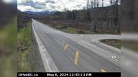 Area B > South: Hwy 37N at Kitwancool Access Rd about 2.5 km south of Gitanyow and 21 km north of Hwy 16 junction, looking south - Day time