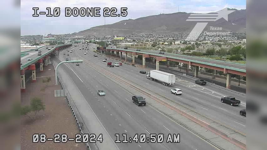 Traffic Cam El Paso › West: IH-10 @ Boone