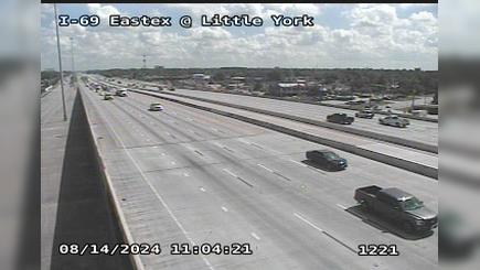 Traffic Cam Aldine › South: IH-69 Eastex @ Little York