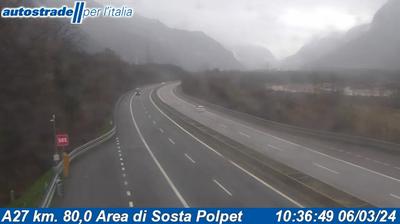 immagine della webcam nei dintorni di Alpe Nevegal: webcam Ponte nelle Alpi